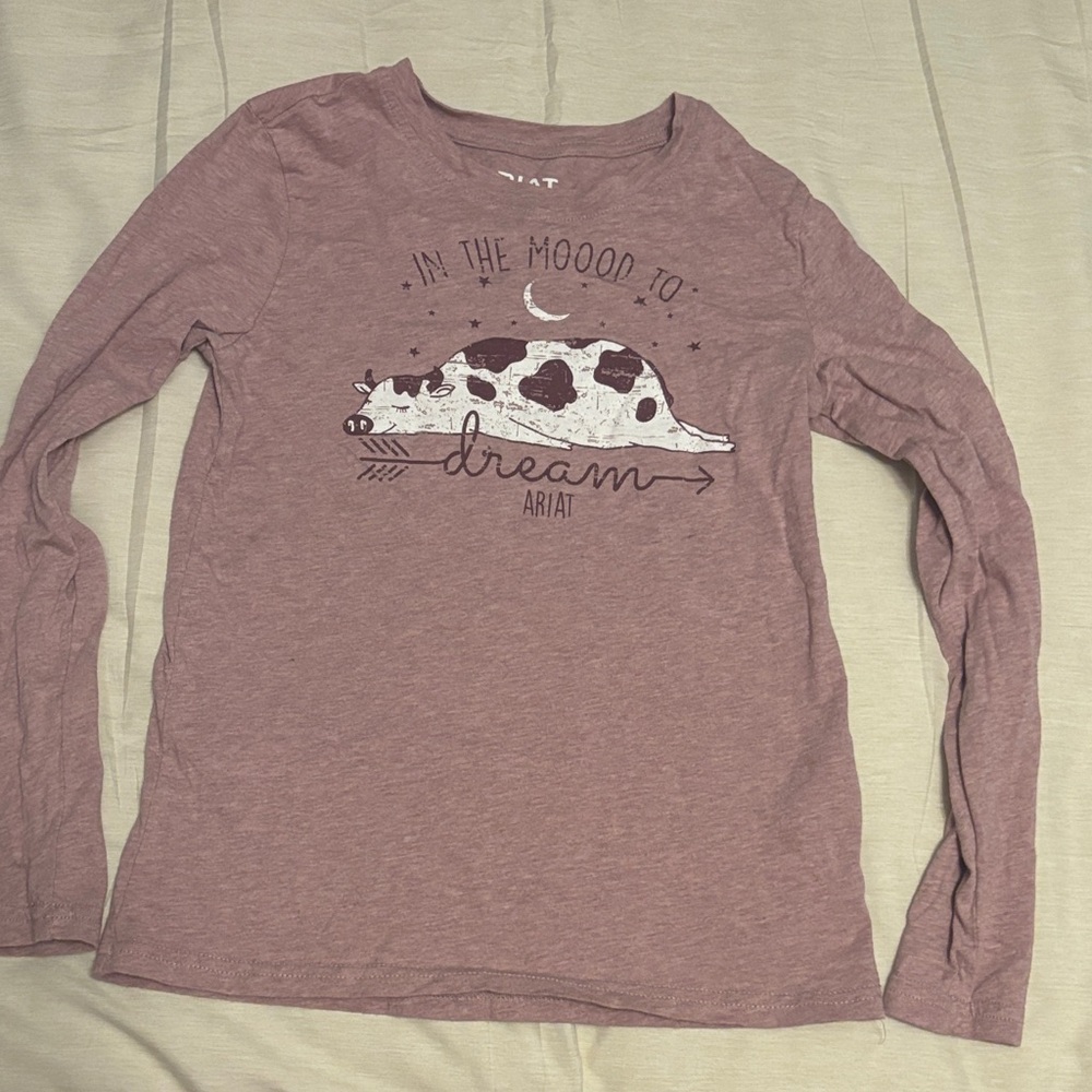 Ariat Purple Graphic Long Sleeve Shirt